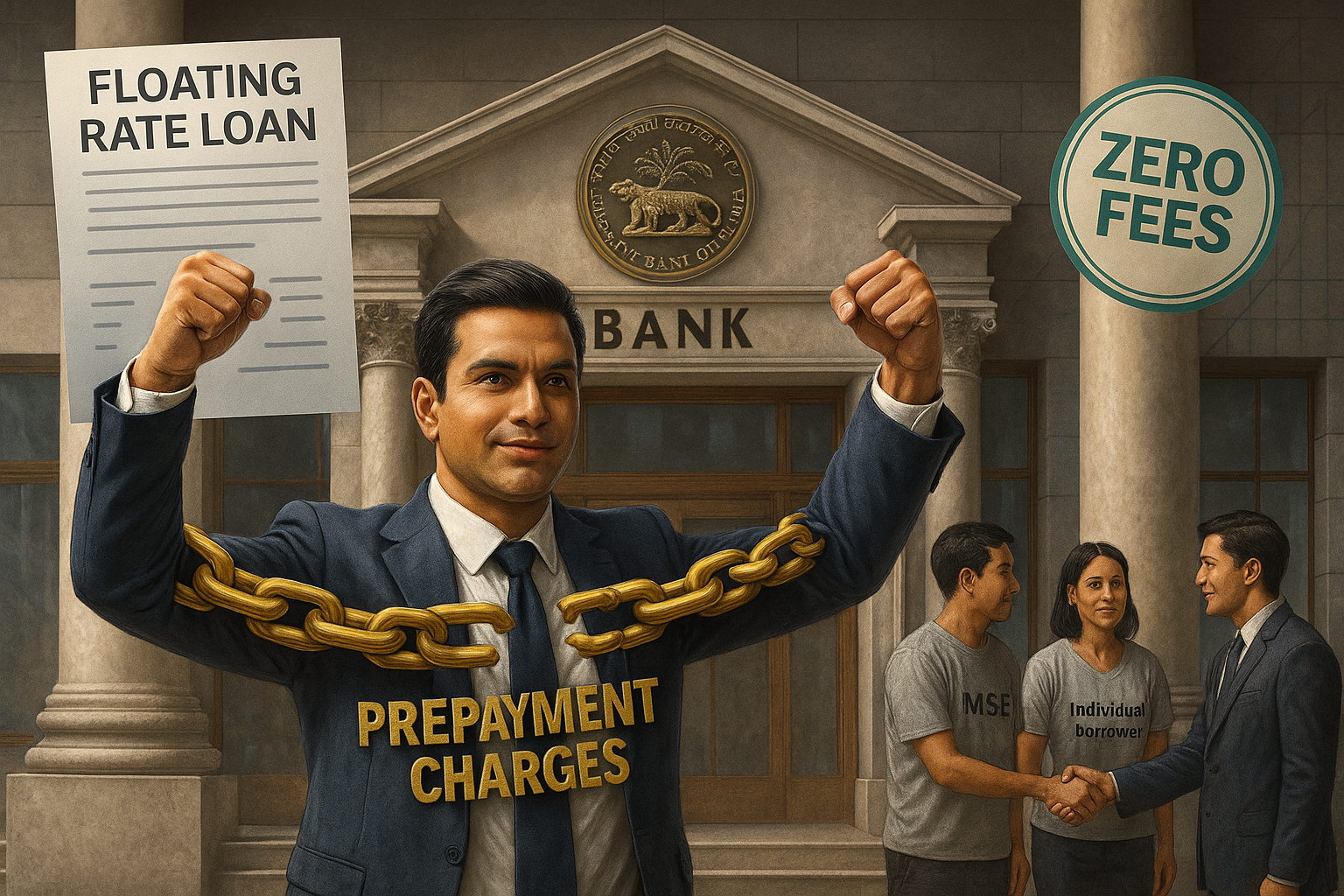 RBI Bans Prepayment Charges on Floating-Rate Loans
